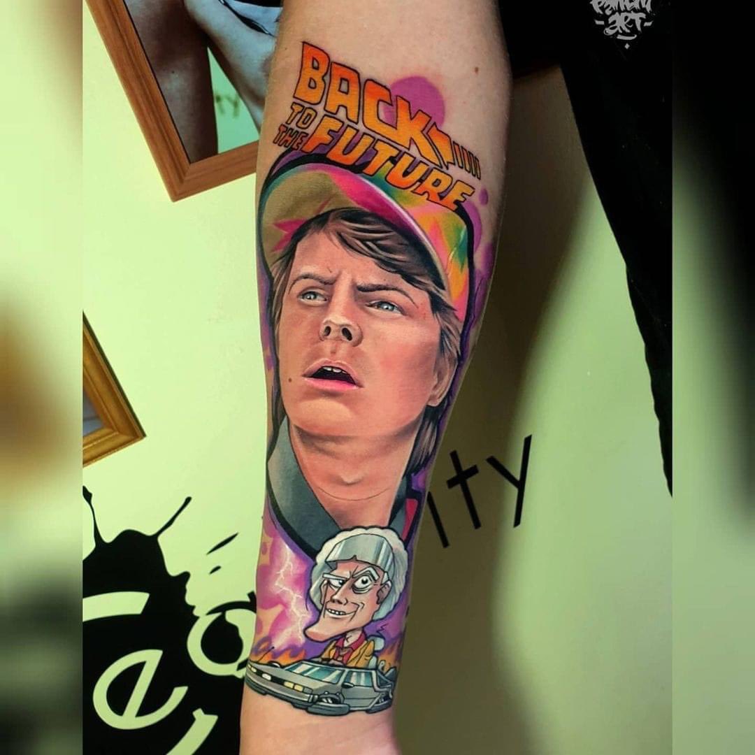 50 Back To The Future Tattoo Designs For Men  SciFi Ink Ideas