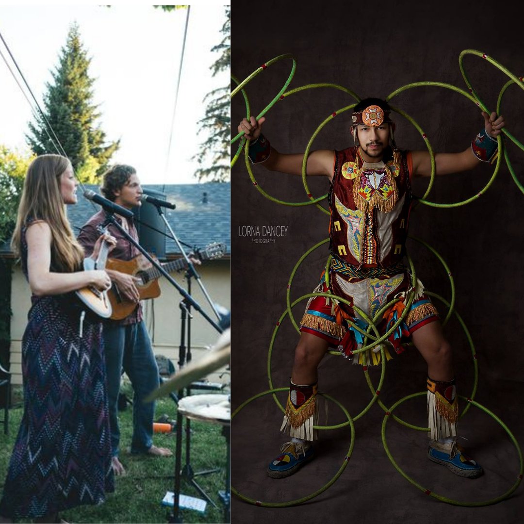 See you Thursday for #JubeFest on #JubeIsland, just outside the front entrance of the Jubilee Auditorium in Calgary, with two performances including live music and hoop dance with Dallas Arcand Jr. and <a href="/flintnfeather/">Flint & Feather</a>