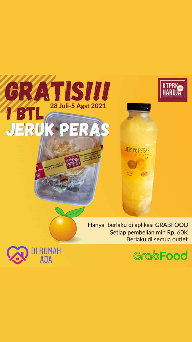 Pesan via grab food <a href="/GrabID/">Grab Indonesia</a> dapat bonus minuman 😁 <a href="/txtdrbkstimur/">txtdrbkstimur</a>
