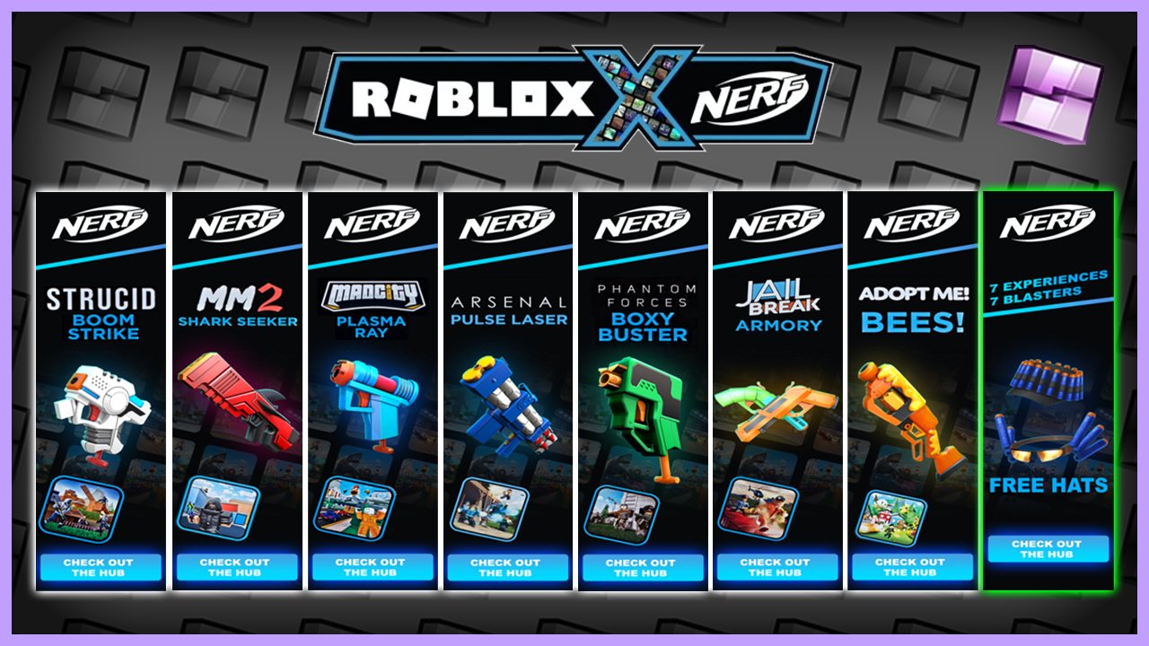 EventHunters - Roblox News on X: Here are some of the upcoming, Nerf Gun  Code/Event items!  / X