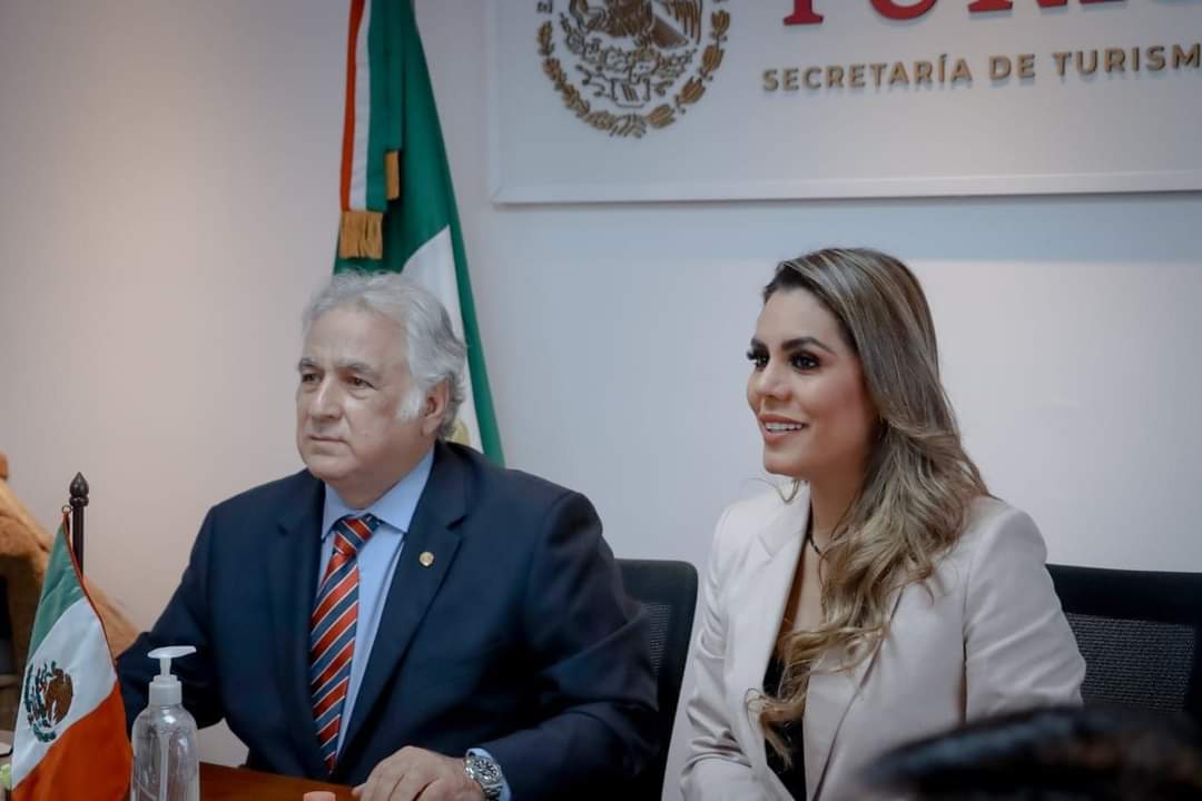EvelynSalgadoP's tweet photo. Agradezco al titular de la Secretaría de Turismo de México, Miguel Torruco Marqués, la reunión de trabajo celebrada este día para sumar esfuerzos y detonar tan importante actividad económica.

Juntas y juntos vamos a extender el horizonte turístico hacia las siete regiones. https://t.co/8UngPddz8x
