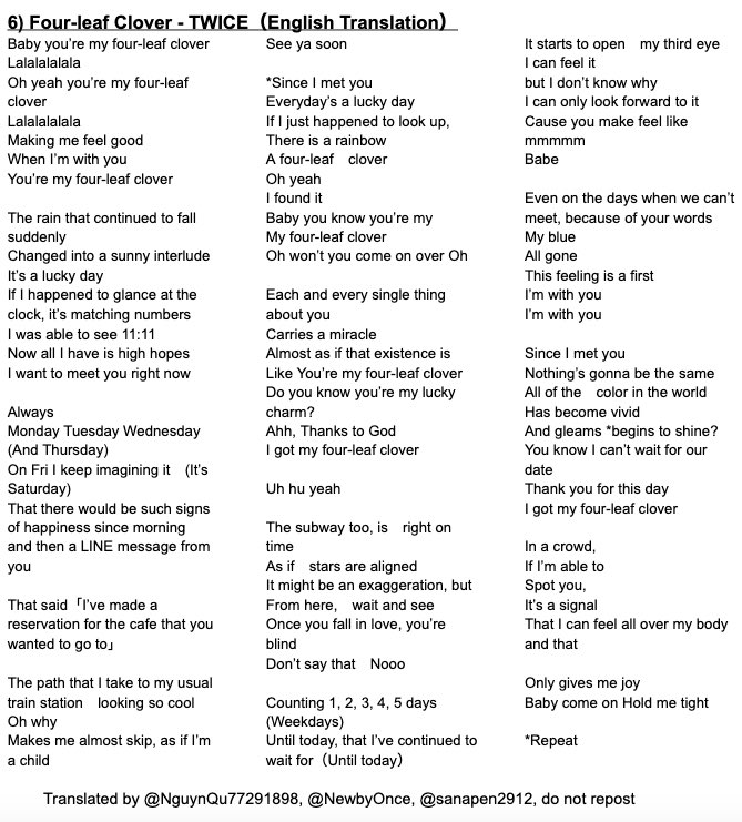 Vietnq Twice Perfect World Album English Translations 10 Promise Done As A Collaboration Between Nguynqu Sanapen2912 Newbyonce Official Lyrics Kindly Provided By Lemon Sugar Dp Please Do Not Repost Jypetwice Jypetwice Japan