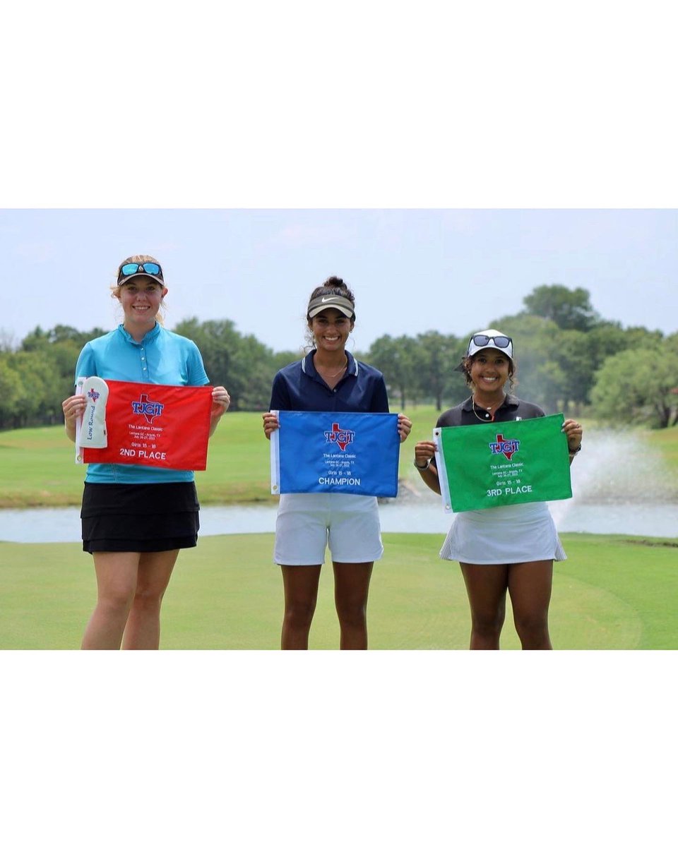 Thanks @txjrgolf for a great tournament. Excited for the win, shooting a 73 and a 74 for first place. That’s a wrap July, bring on August!  #golfgrinders #grit #aspiringforgreatness