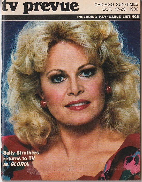 Happy Birthday to Sally Struthers, born on this date in 1947.
Chicago Sun-Times TV Prevue.  October 17-23, 1982 