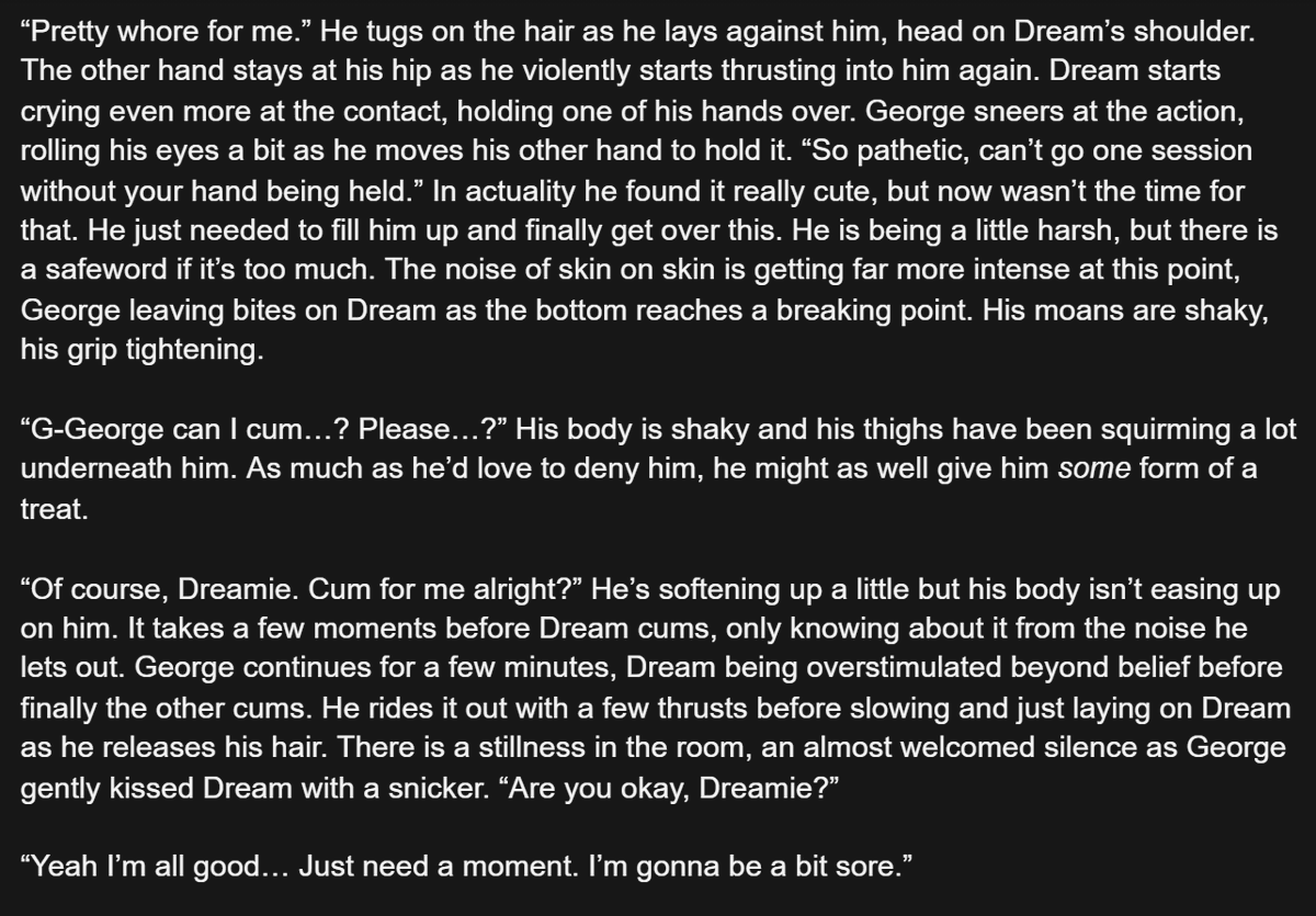UnholySomething's tweet photo. //NSFW, domtop gзогgз, subbottom dгзам, dиf, rough sex, aftercare, hair pulling, dacryphilia, kinda falls apart... oh well

(Anybody Else)
https://t.co/EW6xgqklFx

This took me quite awhile! Soup's on babies!!! Come get your food!! Hope y'all enjoy it!

1/2 https://t.co/tMusXnm1xY