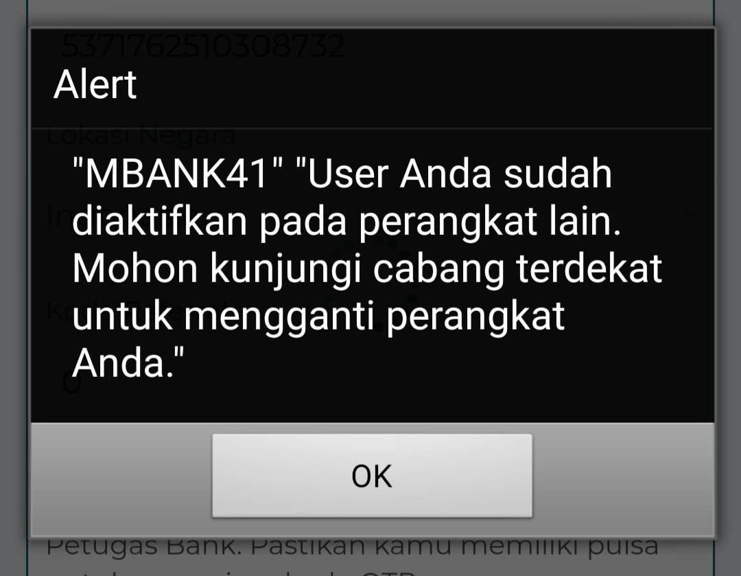 toniradex's tweet photo. @BNICustomerCare Gmn sih, sudah ikut prosedur pindah BNI Mobile Banking ke hape lain (guide via 1500046 juga) ke sesama Android, tetep aja harus ke Kantor Cabang, krn MBANK41. Sedangkan Mbanking lain udah sukses. Bikin repot konsumen di era canggih gini tetep manual dg BNI 😠 https://t.co/j5r24DP2Yt