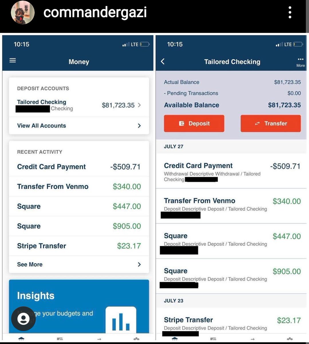 sevendollarss's tweet photo. I have never seen someone admit they have 81k  (¿100k¿) in a bank account. Let's see them actually spread it to chapters. Maybe they'll all get $300 boots. https://t.co/OK7SsR3xnn
