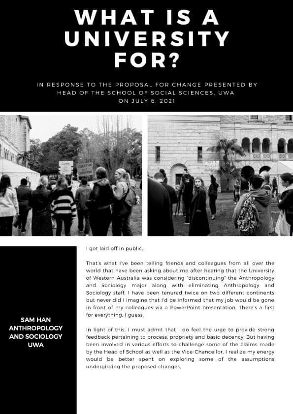 A powerful piece on the ideology underpinning the decimation of the Arts,  Humanities and Social Sciences in Australia by my brilliant colleague Sam Han
