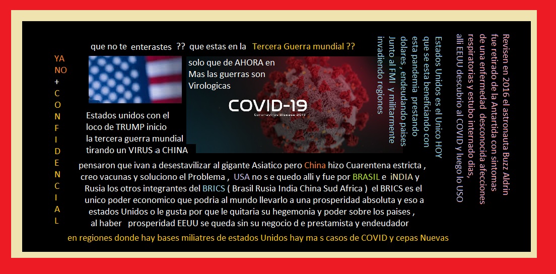 MelbaMalloy3's tweet photo. @tlSURCPalabras @lhan55 @jaarreaza @teleSURtv #EliminaElBloqueo #TambienEsunVirus el #Bloqueo a paises como #SIRIA #venezuelapatriota 
#EEUU o ,#laCobra y #Anonimous daran a conocer la  #Informacion de que #TRUMP lanzo el #Covid a #China para perjudicarla ,
asi que #USA #FinDelBloqueo #UNblockCUBA #CubaViva , #CubaCoopera https://t.co/LhcYYhJ4vd