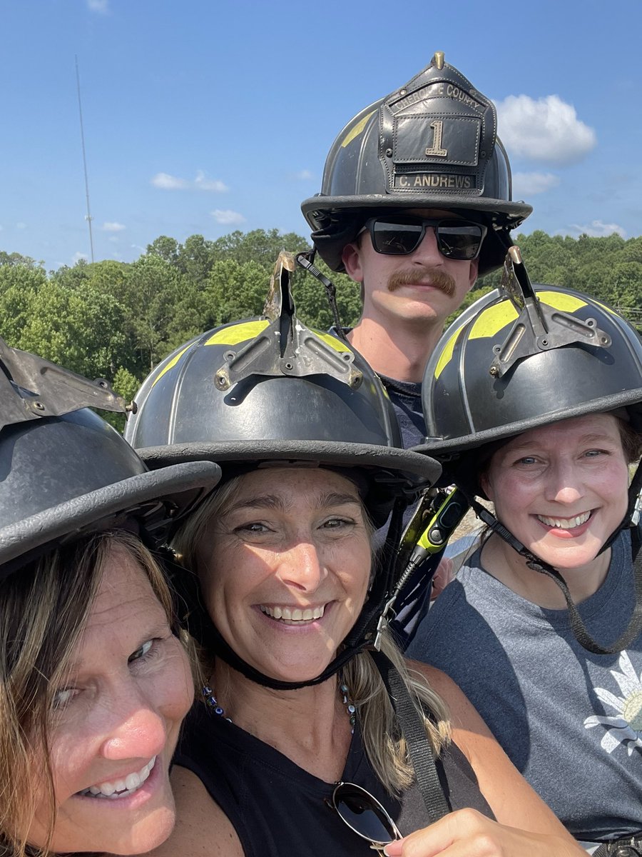ETBoothSTEM's tweet photo. Most awesome PD ever! Spent the day learning about Fire Forensics and Fire Safety at the Cherokee County Fire Emergency Services Training Center. Love the Ladder Truck!! #CCSDfam #falconfamily https://t.co/k2ZqkqkVaG