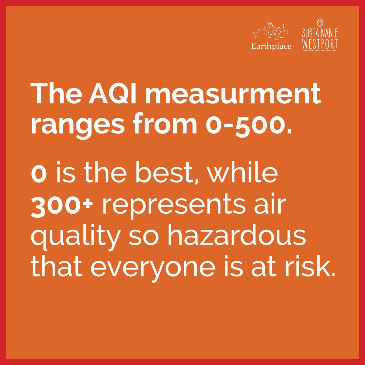 Did you know that Westport's ozone levels exceeded the EPA safe standard on 6 of the last 37 days? 4 of those days we had the highest ozone levels in the state. 

Visit airnow.gov for information to help guide your actions on days when air quality is compromised.