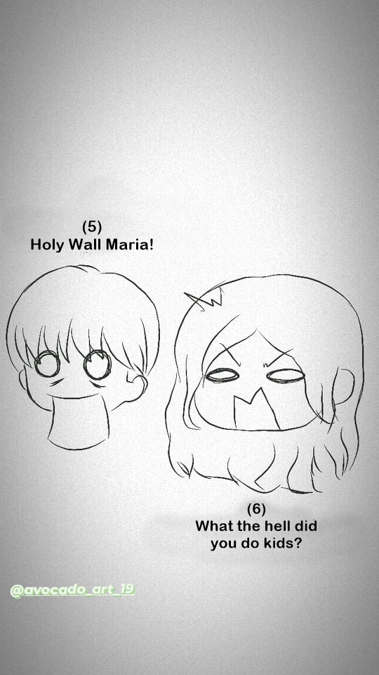 JustArusasha's tweet photo. #ArusashaWeek day 3
Comic by @avocado_art_19 on Ig
Alma is Armin and Sasha's eldest child and Romeo is Pieck and Zeke's son. They go together to preschool.
Eliz is Eren's daughter
Seems like Armin and Pieck were not expecting this kind of dialogue https://t.co/hbTdk8yBue