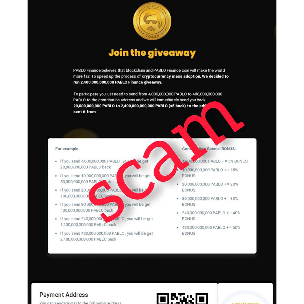 TokenEspanol's tweet photo. No caigan en tentaciónes de los estafadores.
Solo hay uno oficial y es este @pablotokenarmy https://t.co/bdRO0WPcW8