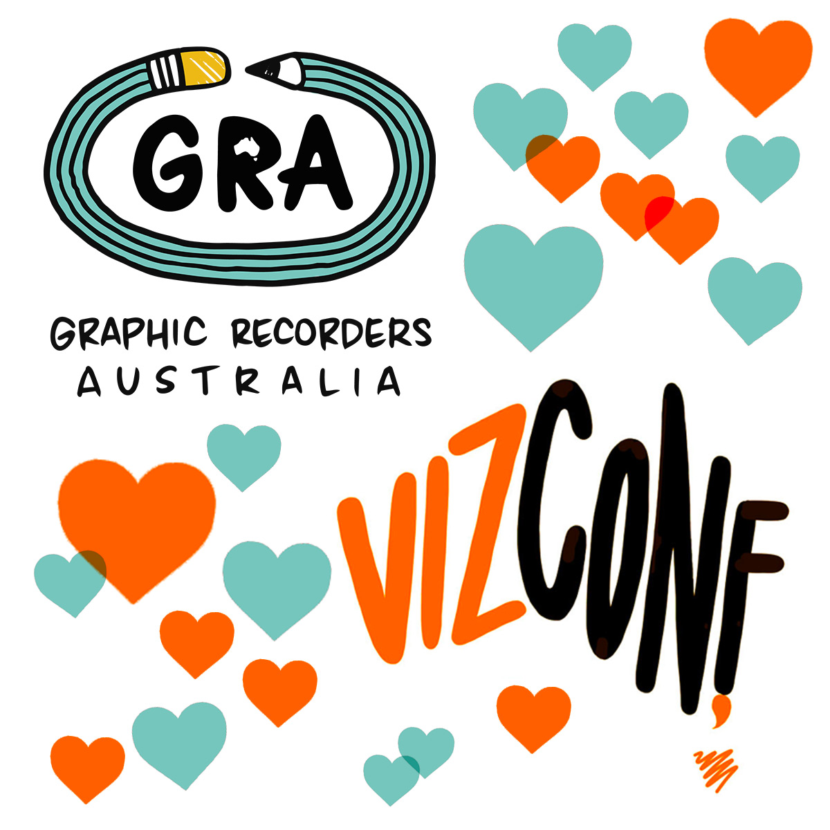 A big announcement: founders Matt and Marcel have decided to gift the @VizConf conference series to <a href="/GraphicRecsAus/">Graphic Recorders Australia</a>!
It's the perfect home for the conference, and we're excited that it will live on and continue to galvanize &amp; inspire Australia's visual thinking community.