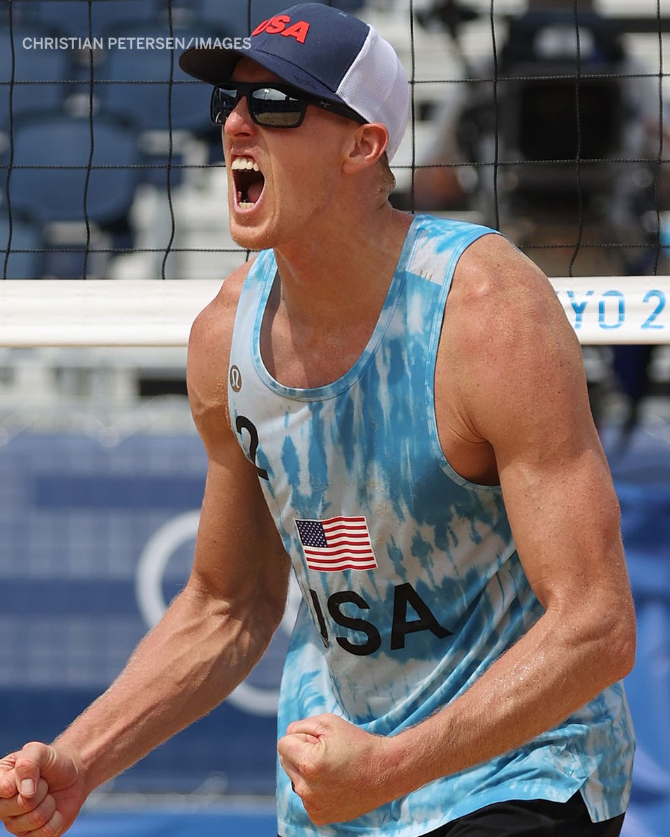 USA’s Tri Bourne and Jake Gibb swept Switzerland 2-0 🏐