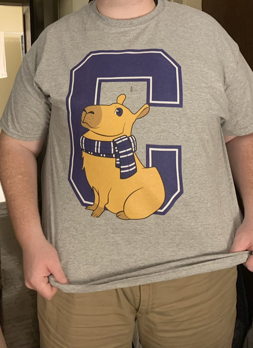 CUCapybaras's tweet photo. Fall semester is almost here and y’all are back to school shopping. Make sure not to forget to pick up your Columbus Capybara merch to be the coolest kid in your 8am global awareness class first day!
#capfam
#justiceforthecapybaras https://t.co/5Gar1vWNgL