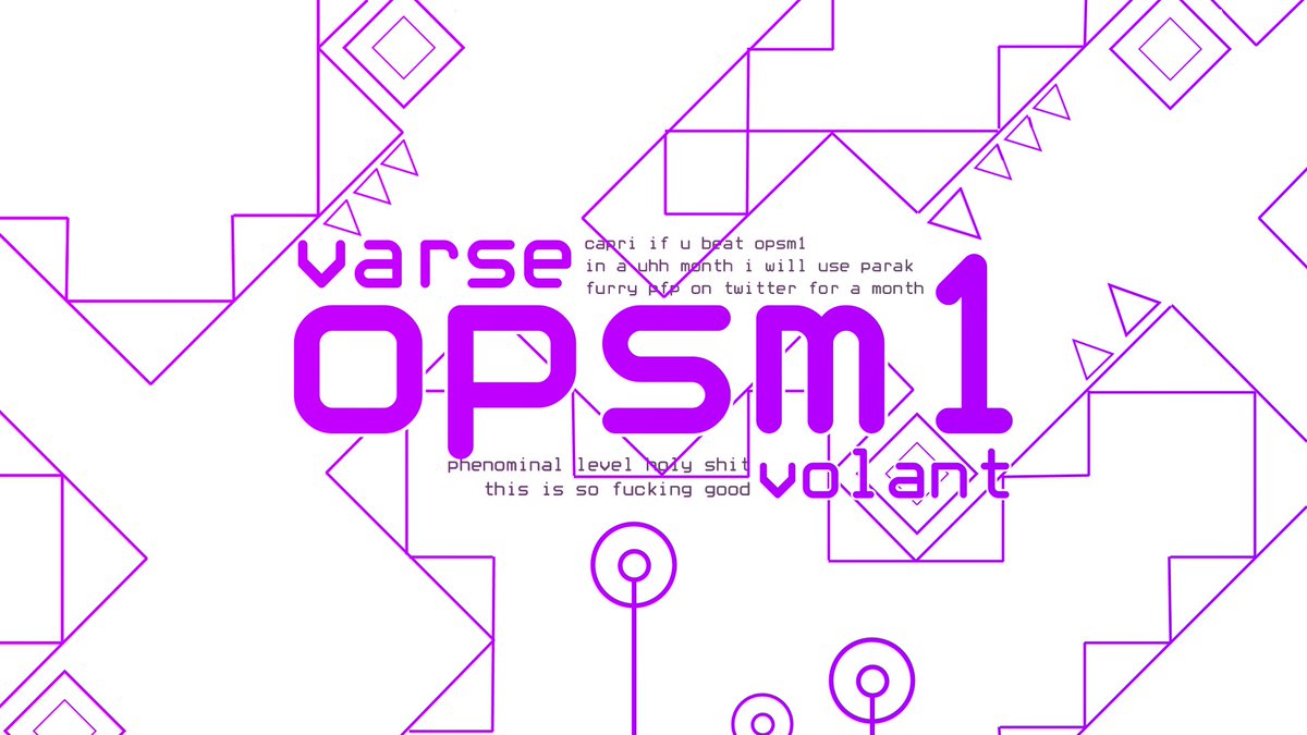 DJCucarachaFan's tweet photo. OPSM1 by Varse / i have never put this much effort into a tn it took me like 2.5 hours lo. tried to theme it like the music video because fuck rainbow levels https://t.co/vTiktDlCQc