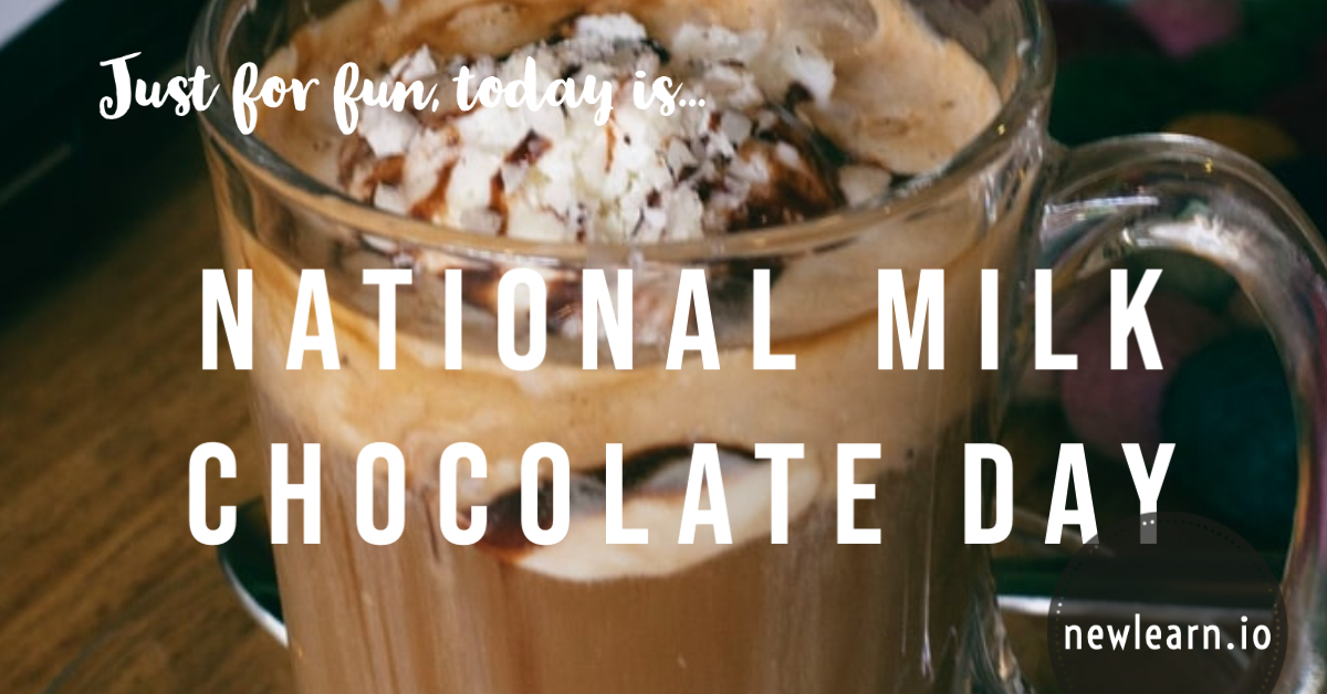 Newlearn_io's tweet photo. July 28th is National Milk Chocolate Day!
#newlearn #havefun #teacher #teachers #teachersfollowteachers #teachingresources #classplanning #teachingmaterials #classworks #homework #assignments #lessonplans #classprep #preparation #checkout #ourwebsite #holidays #milkchocolateday https://t.co/uOIoKDThp4