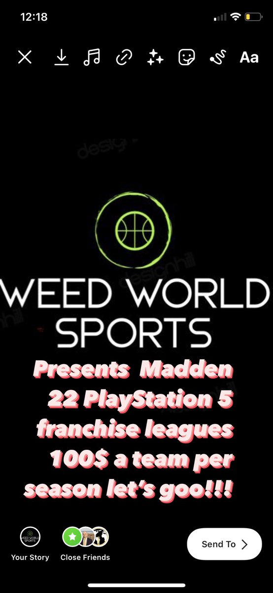 WeedWorldSport's tweet photo. Madden 22 PS5 money league signups 100$ a season!!! Come take your game to the next level and test your skills! #madden #ps5 #ps #playstation #gamer #stoner #johnmadden #johnmaddenfootball #madden21 #madden22 #madden22beta #nba #nfl  #xbox #microsoft #nba2k #nba2k21 #nba2k22 https://t.co/DsviTbmiPj