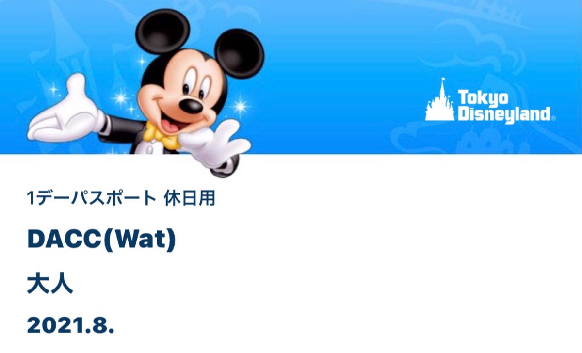 ディズニーチケット
