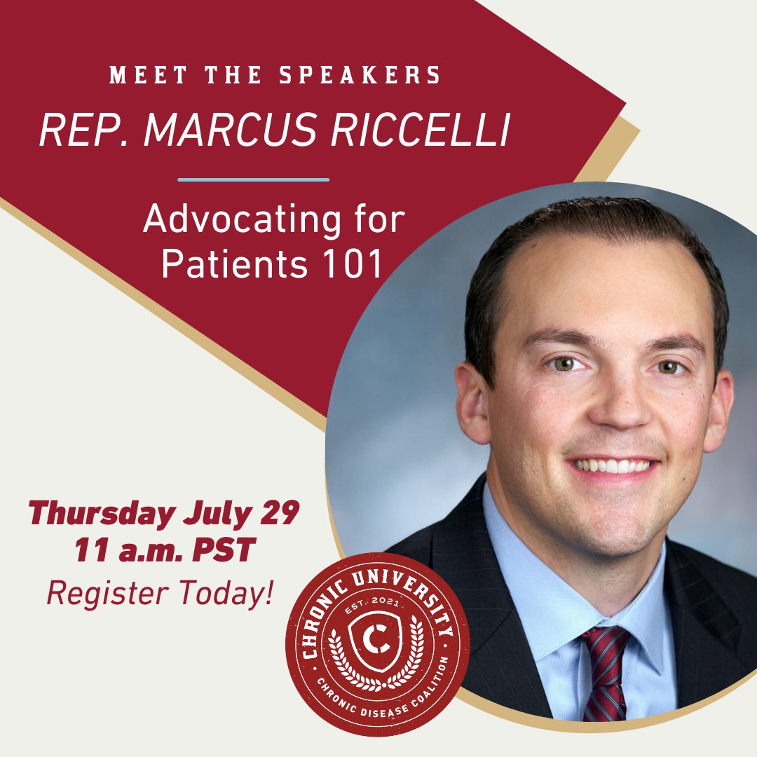 ChronicRights's tweet photo. 👇‼️Representative @marcusriccelli will be joining us at Chronic University this week. Join us this Thursday to learn more about amplifying patient voices within the legislature. #CDM21 #ChronicRights
https://t.co/T1Q4wABIh3 https://t.co/XPzBm2B2XV