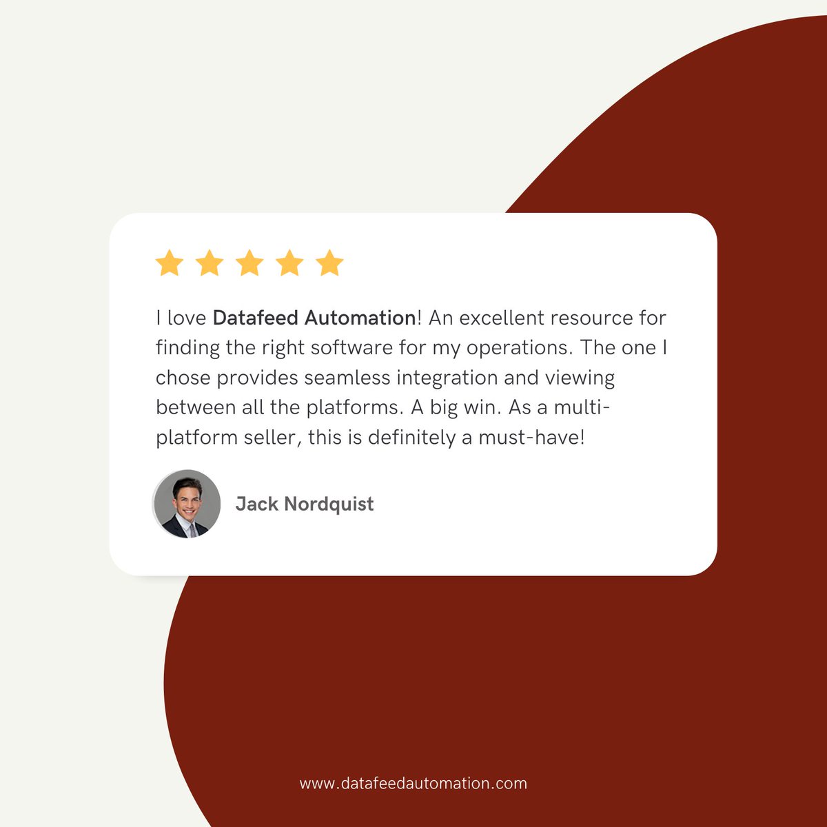 DatafeedAuto's tweet image. Here is another client review of what Datafeed Automation has done for their business.