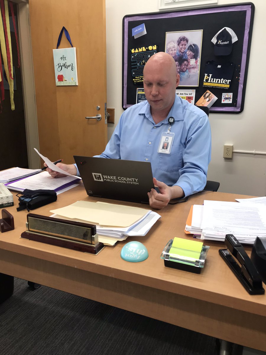 ShaneBarham1976's tweet photo. We are eagerly preparing for a new school year! @HunterPrincipal @aparham6 @CentralWCPSS @WCPSS @wcpssmagnets #HunterStars #ItsHappeningAtHunter https://t.co/29C7itOkeR