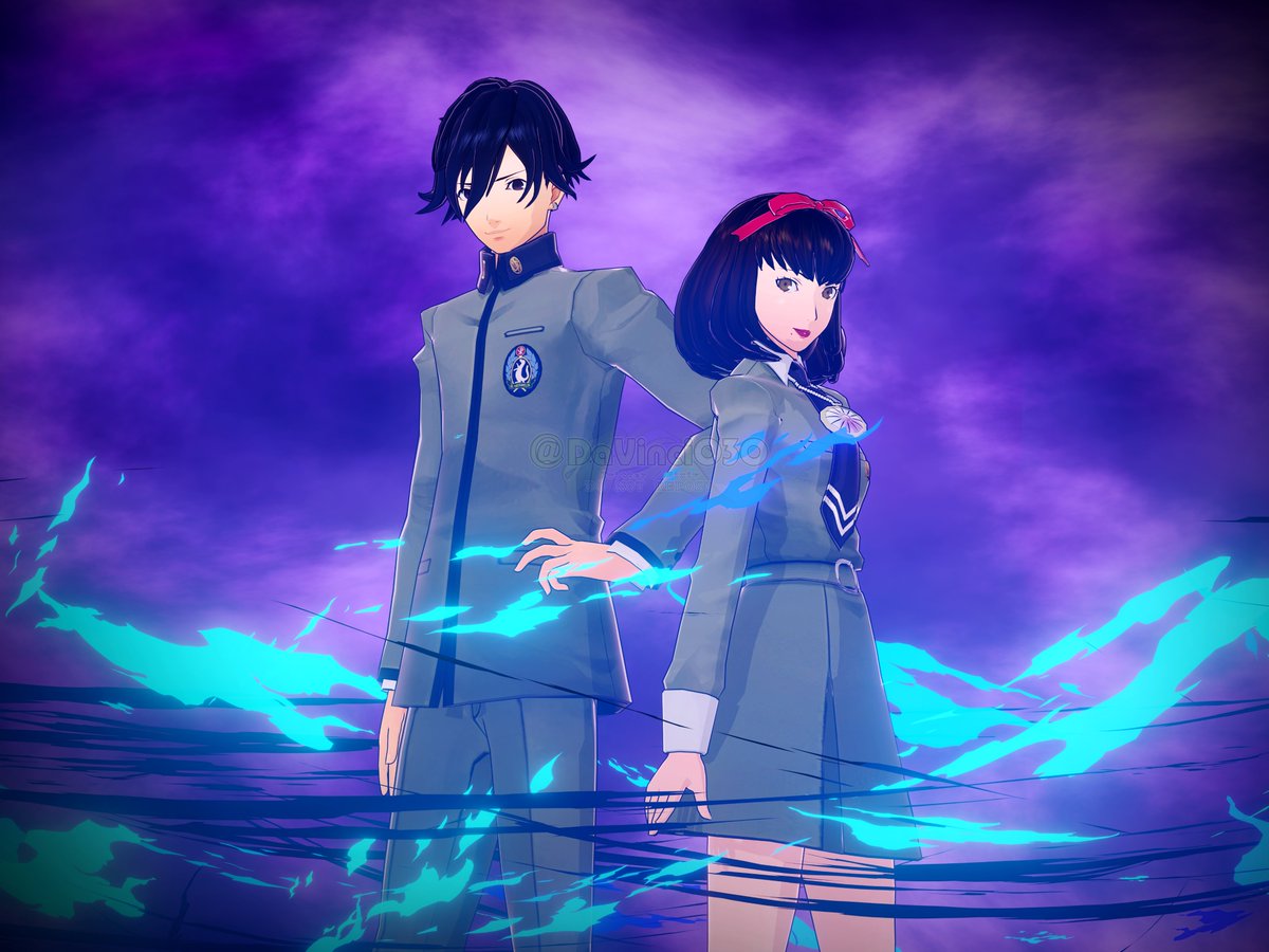 🧭A boy with an earring and a girl with a compact🧭 [ #Blender3D