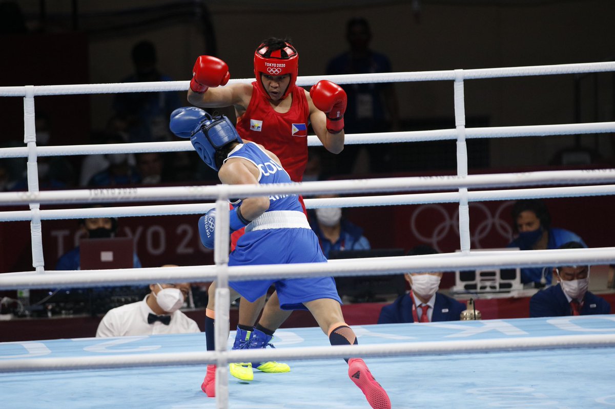 paodelrosario's tweet photo. #PHI Nesthy Petecio SECURES AT LEAST A BRONZE!

Petecio edges Yeni Castaneda by points, 5-0! @OneSportsPHL @CignalTV #boxing #SeeUsStronger #Tokyo2020 https://t.co/IXJPQaNGVT