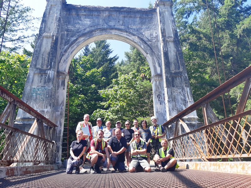 nptgs's tweet photo. Incredibly excited that the first site visit took place in the traditional territory of the Spuzzum First Nation for the 1926 Alexandra Bridge Rehabilitation Project took place today. https://t.co/oTimj5ieES https://t.co/ipagvHZZRA