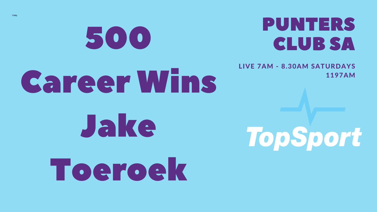 PuntersClubSA's tweet photo. Congratulations @jaketoey !

500 career wins on the way to 1000 and more

From @RaceMacmillan to @mcevoymitchell and getting the job for @RJollyRacing and many others

#FreeWilma
#Didntmissit https://t.co/AQHug2cGeg