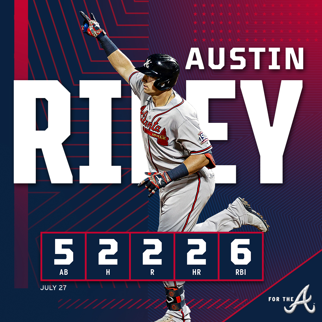 Atlanta Braves on X: Have yourself a night, @austinriley1308! #ForTheA   / X