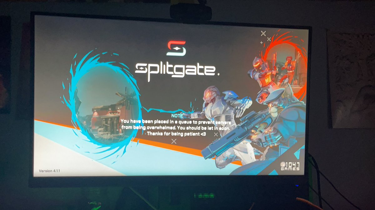 sikmole1's tweet photo. @Splitgate been in que for 3-4 hours. https://t.co/YTE5ySZUez