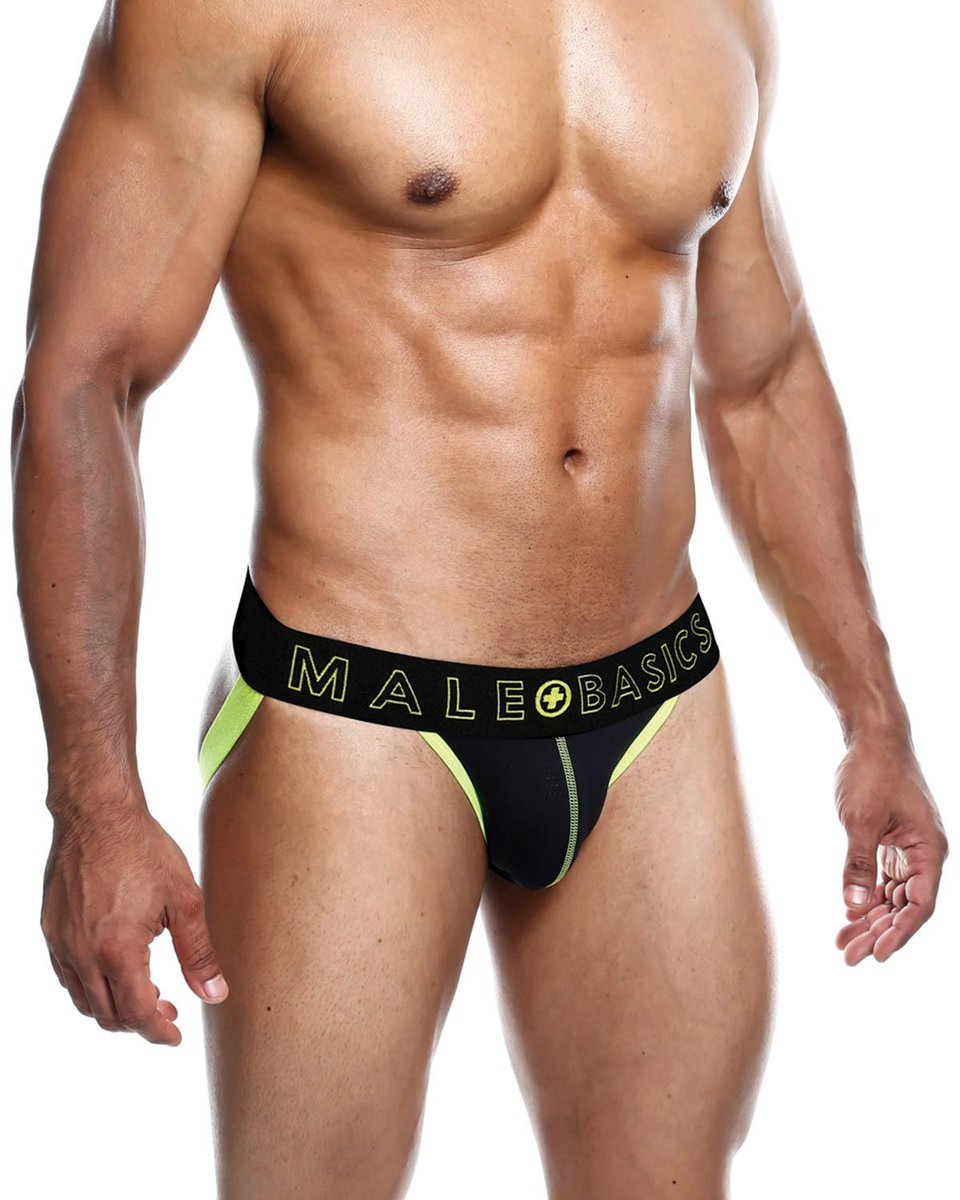 Just Arrived: <a href="/MaleBasics/">Malebasics</a> Neon Jockstrap with sexy contrasting stitching and detail in a sexy breathable design. Multiple colors available. On Sale until July 31: naughtydelight.com/malebasics-neo…