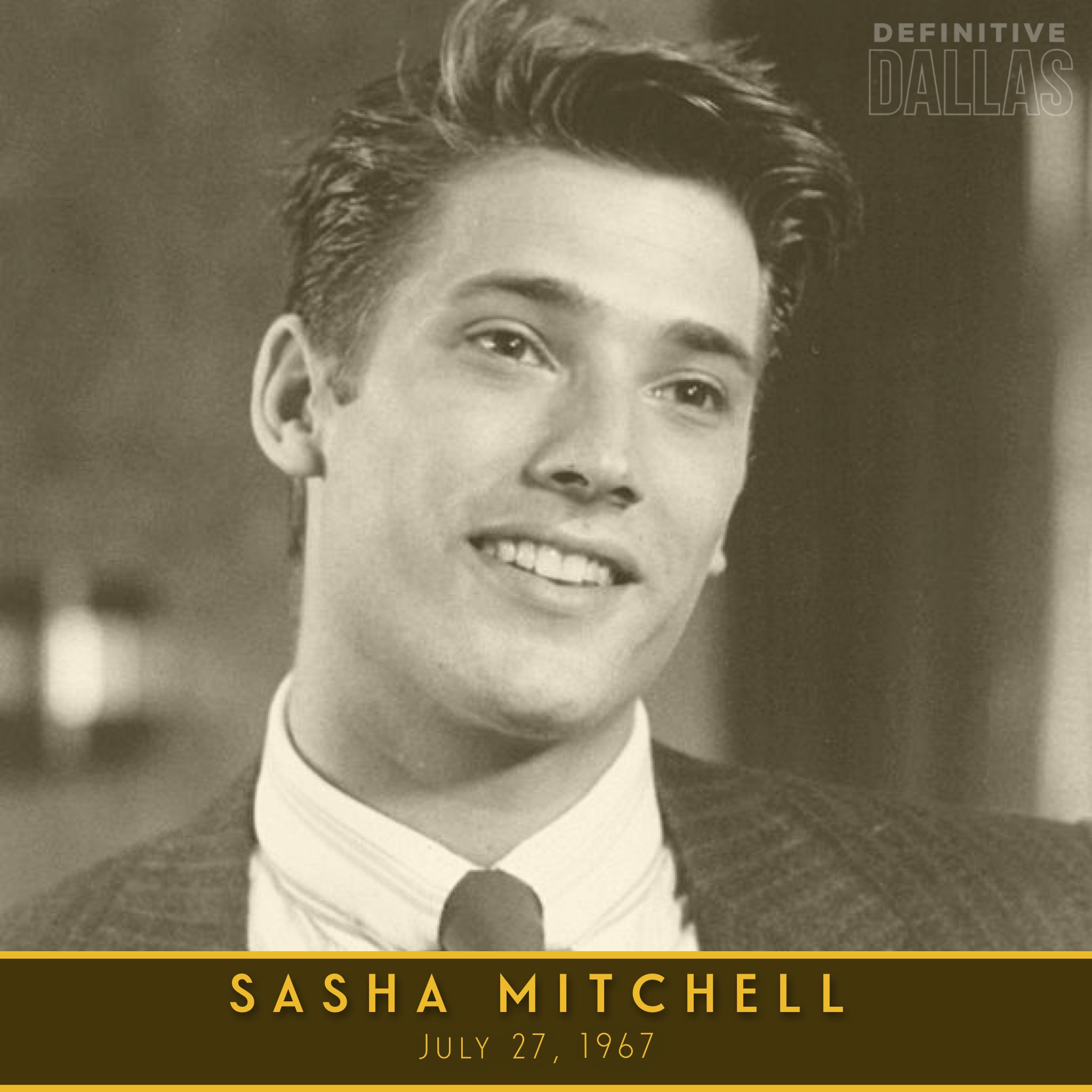Happy 54th birthday to Sasha Mitchell. He played the part of J.R. s oldest son James Beaumont. 