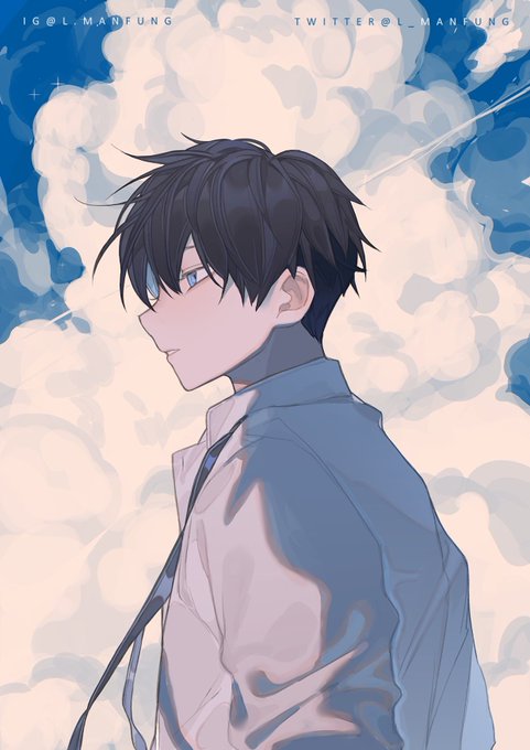 藍天

#OC #創作 #イラスト 
