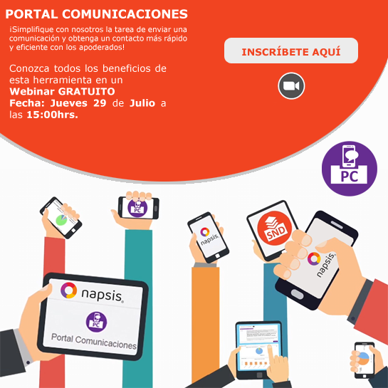 NapsisChile's tweet photo. Únete a nuestro próximo webinar gratuito, donde explicaremos cómo nuestro PORTAL COMUNICACIONES es la solución que andas buscando para una comunicación más efectiva en tu comunidad escolar. Únete >> https://t.co/sBMd34QbaG https://t.co/u4F0Lm04pu