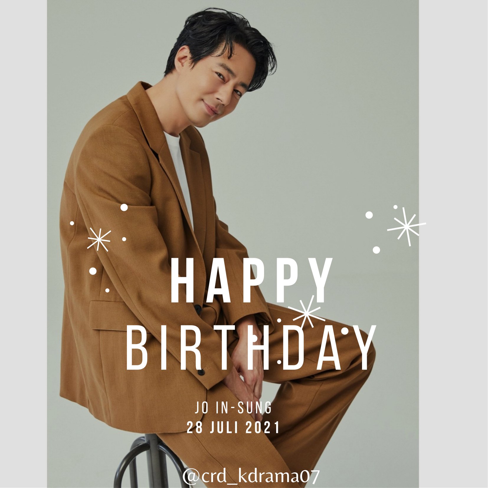 Happy Birthday 40th Jo In-Sung     .    