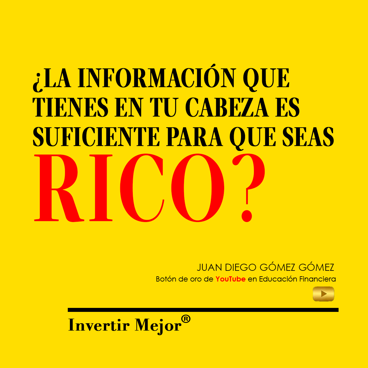 #ModoIrreverente #JuanDiegoGómez #InvertirMejor® #LibertadFinanciera #EducaciónFinanciera #Finanzas #VidaPúrpura #FelizMartes #ModoHervir 🔥🔥🔥 invertirmejor.com