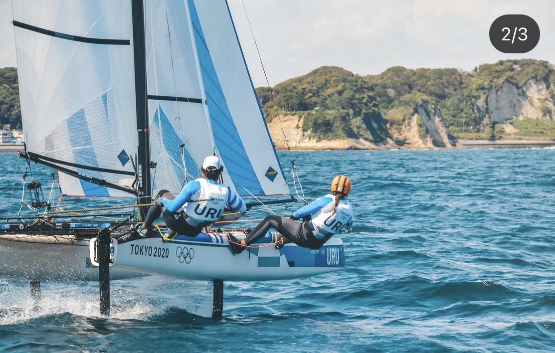 🇺🇾 REGATA NACRA 17 DE VELA #Sailing 

A las 00:00 AM regata 7, 8 y 9 de <a href="/DomiKnuppel/">Dominique</a> y <a href="/ovejadefazio/">Pablo Defazio OLY</a> en #Tokio2020 ¡VAMOO URUGUAY!

¿Donde la ven? 
🔗olimpicos.marcaclaro.com/tokyo-2020/eve…

—
#JuegosOlimpicos