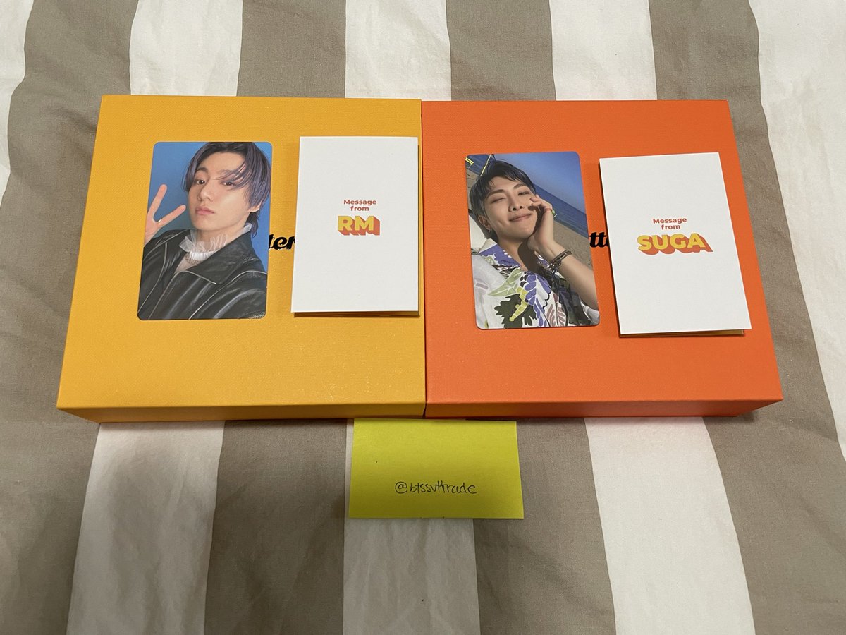 btssvttrade's tweet photo. WTT BTS BUTTER PC &amp; MESSAGE CARD

Have: in photos 
Want: all jimin

Located: CAN
WW: prefer CAN/USA

@BTStrading_USA @BTSTradingPC @BTS_NAtrade @TradesKpop @kpopthriftshop https://t.co/suY5YeBVek