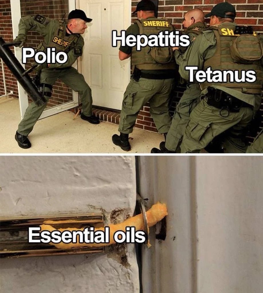 Yo conozco a una que no cree en las vacunas pero si en DoTerra