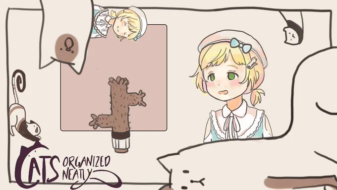 箱入り猫と二人のアキクン
#一日一アキくん 