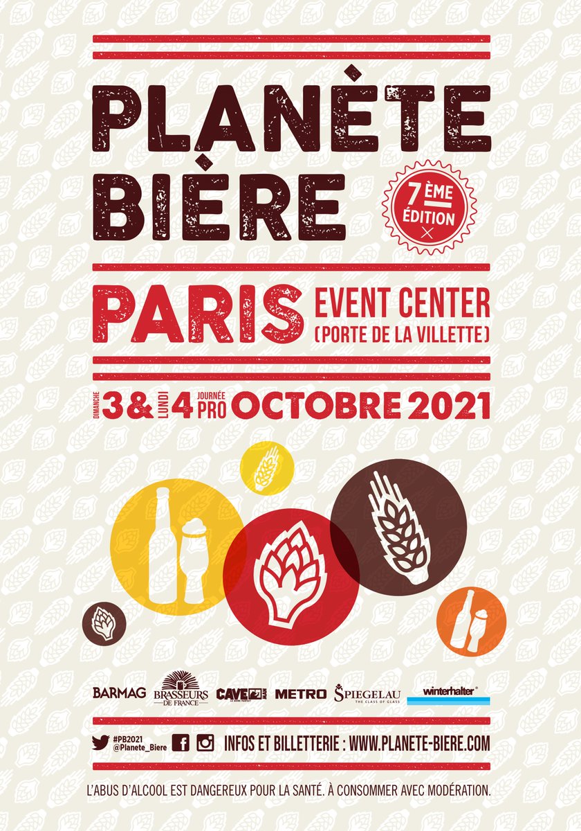 🍺 Événement incontournable pour la filière brassicole, PLANÈTE BIÈRE est LE rendez-vous français annuel, rassemblant plus de 100 brasseries.
#PB2021 #planetebiere #degustation #biere #paris