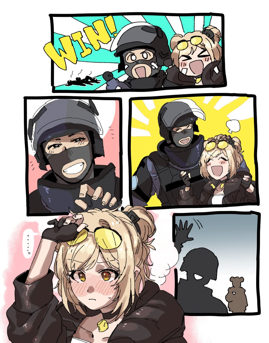 【ドルフロ×R6S】ルークとP90ちゃん
※CP要素強いので注意 