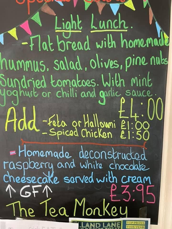 TheTeaMonkey1's tweet photo. Due to popular demand the Special Board remains the same but we do have a deconstructed White Chocolate and Raspberry Cheesecake for you to try 🍰🍨 https://t.co/2Qd9MqypN0
