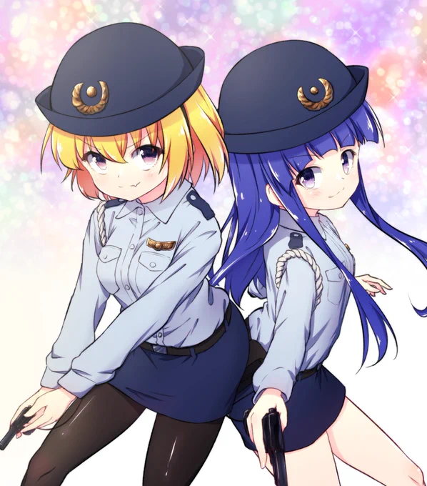 興宮署の一日婦警さん。
#ひぐらしのなく頃に 