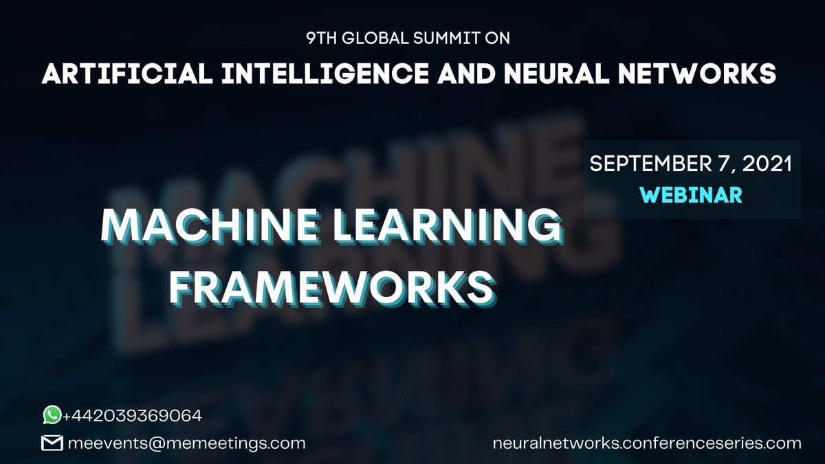 TrevorP63509855's tweet image. A #MachineLearningFramework is an interface that allows developers to build and deploy machine learning models faster and easier.
#ArtificialIntelligence #MachineLearning #deeplearning
#NeuralNetworks #InternetOfThings
WhatsApp: +442039369064
Mail Id - meevents@memeetings.com