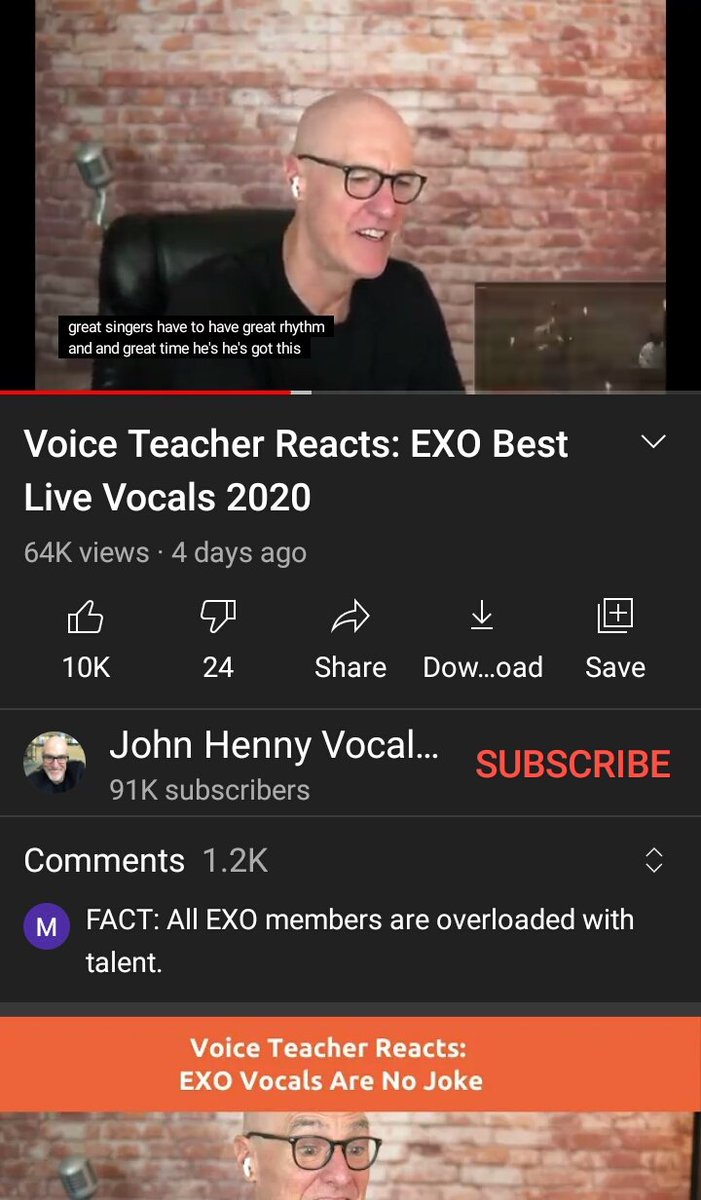 xiukjm's tweet photo. "Great singers have to have greath ryhthm & great time. He's got this here."
~voice teacher on Junmyeon singing Curtain
#SUHO #MAIN_VOCAL #EXO https://t.co/IgdiXDCFxz