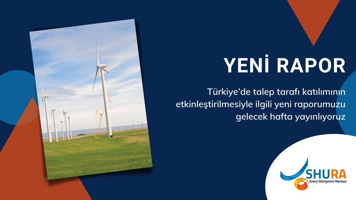 #Taleptarafıkatılımı, şebeke esnekliği ve yenilenebilir enerji entegrasyonu için kritik bir araç. 
<a href="/shuraedm/">SHURA Enerji Dönüşümü Merkezi</a>  Türkiye’de talep tarafı katılımının etkinleştirilmesiyle ilgili yeni raporunu gelecek hafta yayınlıyor.

#shuraedm #yenilenebilirenerji